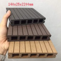 Sàn gỗ nhựa ngòi trời D140H25 lỗ vuông