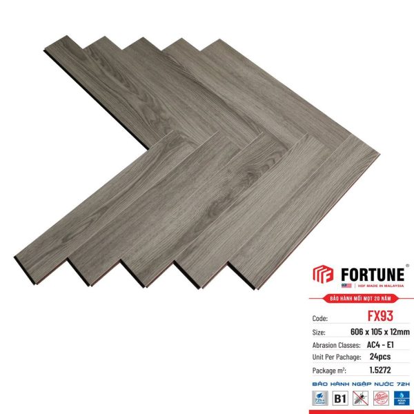 Sàn gỗ Fortune xương cá FX93