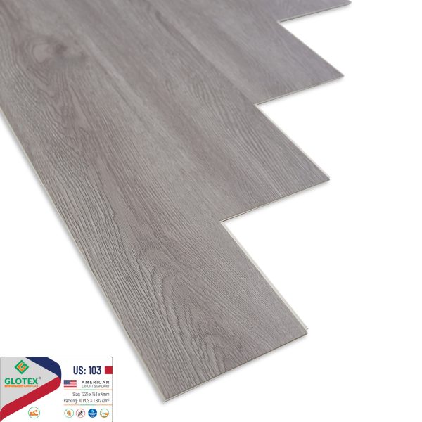 Sàn nhựa hèm khóa Glotex đế cao su US103
