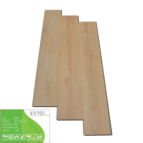 Sàn gỗ Joytek Black KNB15 màu Sồi vàng tự nhiên